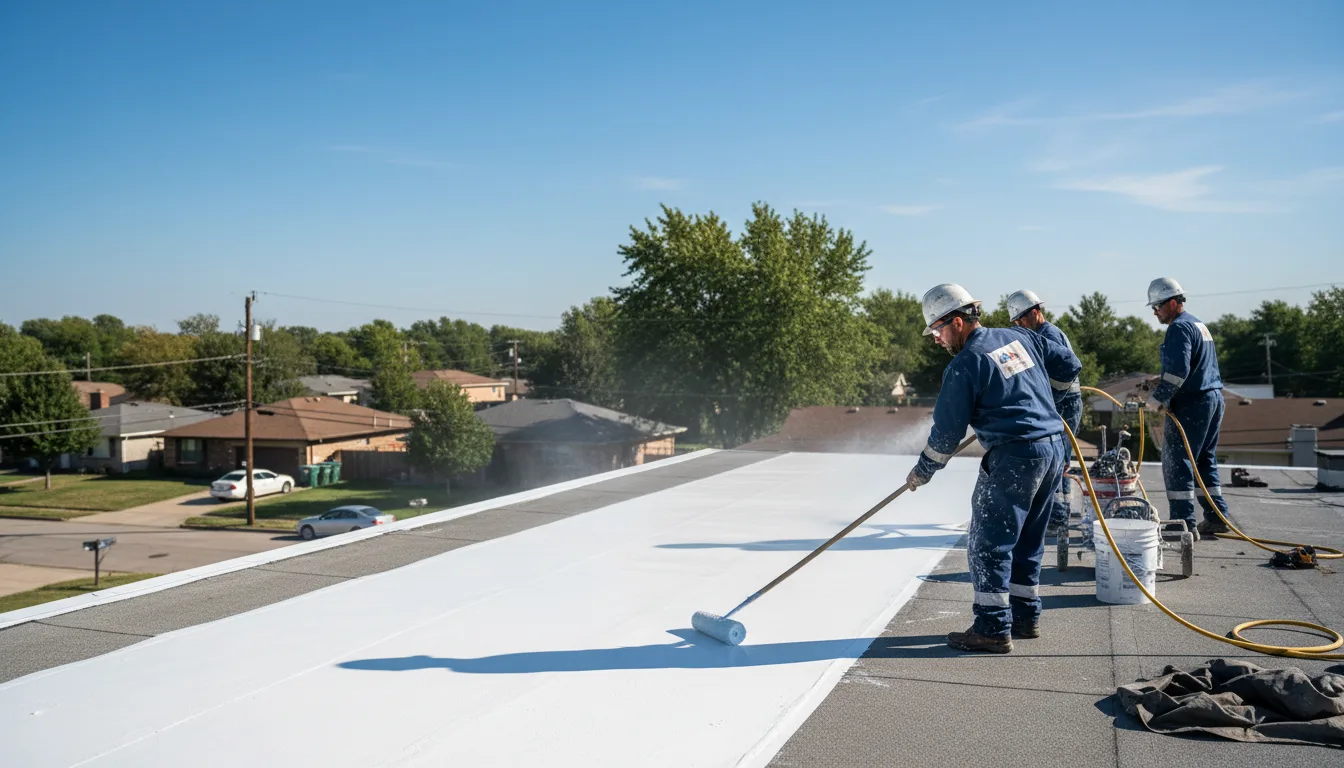 Commercial roof coating in Leonard, ND near me